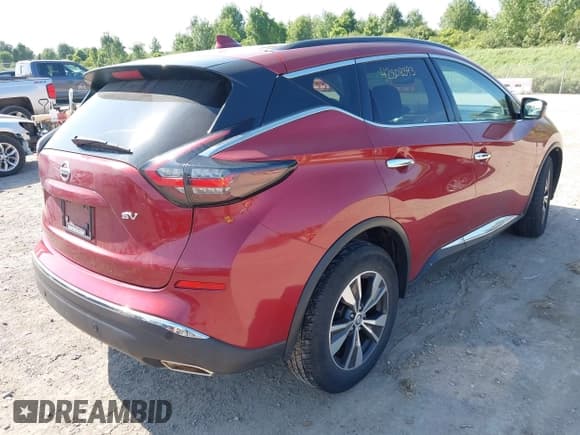 ✅ 2020 Nissan Murano SV • VIN: 5N1AZ2BJ9LN131622 • Lot: 42808393. Listed on IAAI with 91,519 mi. Free auction sales archive from the USA and detailed vehicle history report at DreamBid. Image 4.