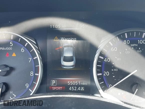 ✅ 2014 Infiniti Q50 Sport • VIN: JN1BV7AR7EM697122 • Lot: 42573618. Listed on IAAI with 55,051 mi. Free auction sales archive from the USA and detailed vehicle history report at DreamBid. Image 15.