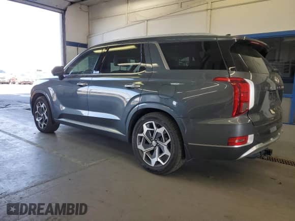 2021 Hyundai Palisade Calligraphy z VIN KM8R7DHE9MU272745, wystawiony jako Copart lot #85264965 z przebiegiem 63 597 mil mil oraz Szkoda całkowita • Salvage title. Historia ofert i sprzedaży dostępna na DreamBid. Obrazek 2.