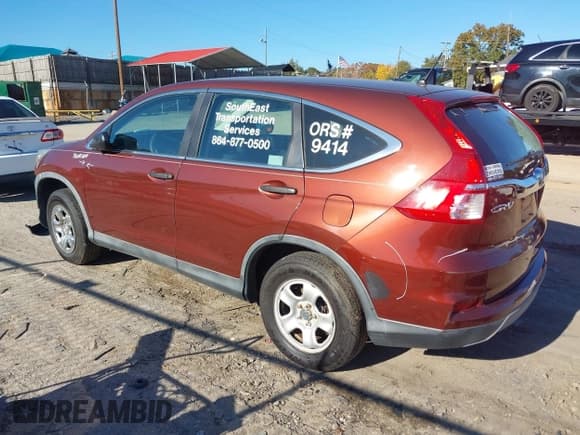 ✅ 2015 Honda CR-V LX • VIN: 5J6RM4H31FL068570 • Lot: 43581601. Listed on IAAI with 235,484 mi. Free auction sales archive from the USA and detailed vehicle history report at DreamBid. Image 3.