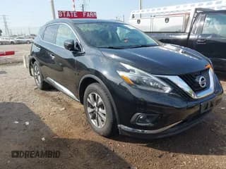 ✅ 2018 Nissan Murano SV • VIN: 5N1AZ2MH7JN141802 • Lot: 43189442. Listed on IAAI with 96,428 mi. Free auction sales archive from the USA and detailed vehicle history report at DreamBid. Image 1.