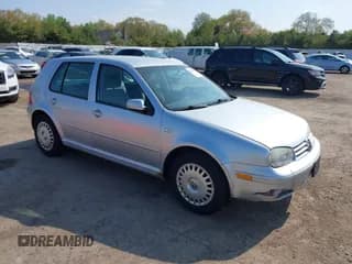 ✅ 2001 Volkswagen Golf • VIN: 9BWGS61J314046277 • Lot: 42206861. Listed on IAAI with 107,504 mi. Free auction sales archive from the USA and detailed vehicle history report at DreamBid. Image 1.