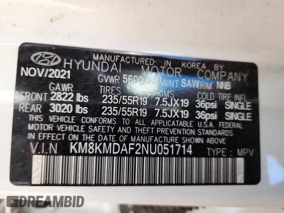 ✅ 2022 Hyundai Ioniq 5 SE • VIN: KM8KMDAF2NU051714 • Lot: 82382415. Wystawiony na Copart z przebiegiem 91 336 mil. Bezpłatny archiwum sprzedaży aukcyjnych z USA i szczegółowy raport historii pojazdu na DreamBid. Zdjęcie 14.