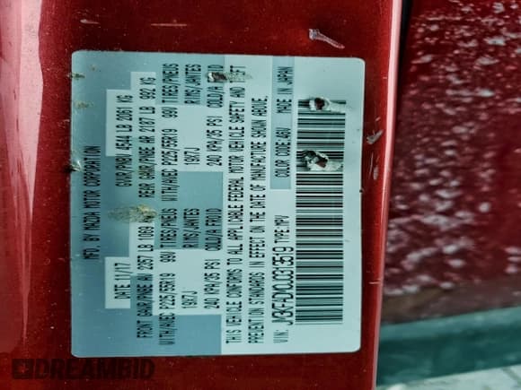 ✅ 2018 Mazda CX-5 Grand Touring • VIN: JM3KFADM0J0313519 • Lot: 95748985. Listed on Copart with 102,239 mi. Free auction sales archive from the USA and detailed vehicle history report at DreamBid. Image 13.