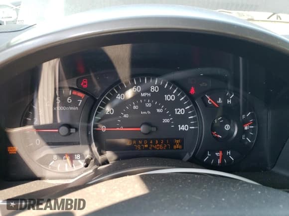 ✅ 2005 Nissan Titan LE • VIN: 1N6BA07B75N569450 • Lot: 80127665. Listed on Copart with 240,627 mi. Free auction sales archive from the USA and detailed vehicle history report at DreamBid. Image 9.