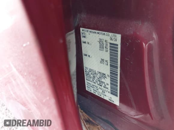 ✅ 2016 Nissan Altima SL • VIN: 1N4AL3AP3GC261274 • Лот: 42697802. Опубликован ранее на IAAI с пробегом 152 991 миль. Бесплатный доступ к архиву аукционных продаж из США и подробный отчёт об истории автомобиля на DreamBid. Изображение 9.