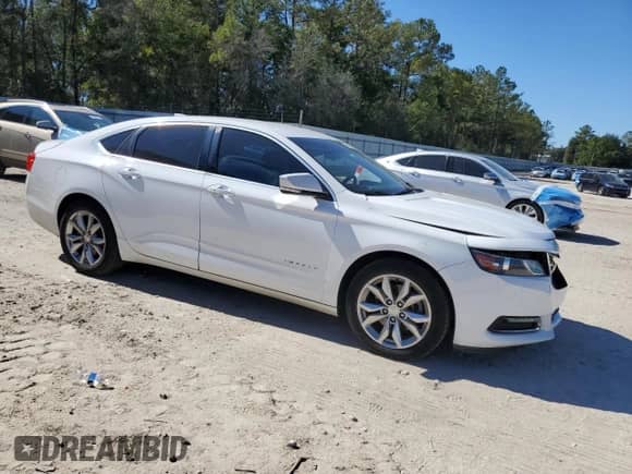 2018 Chevrolet Impala LT with VIN 1G1105S34JU140550, listed as a Copart auction lot 91087245 with 195,822 mi miles and Salvage title. Bid and sale history available at DreamBid. Image 4.