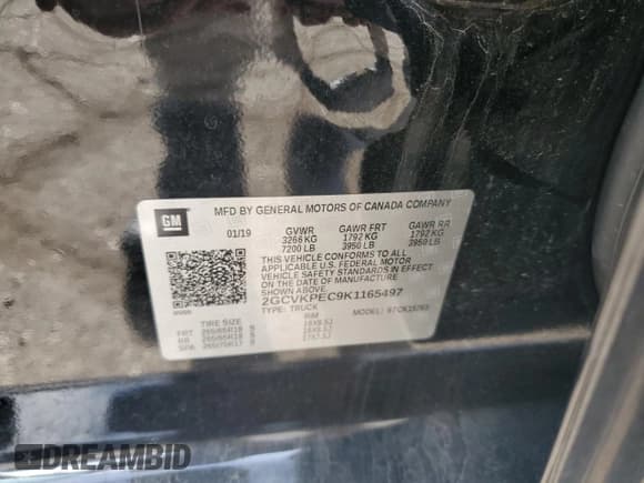 ✅ 2019 Chevrolet Silverado 1500 LT • VIN: 2GCVKPEC9K1165497 • Lot: 87047545. Wystawiony na Copart z przebiegiem 83 897 mil. Bezpłatny archiwum sprzedaży aukcyjnych z USA i szczegółowy raport historii pojazdu na DreamBid. Zdjęcie 12.