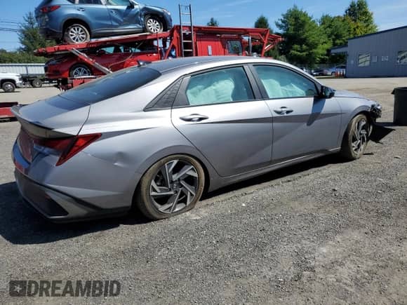 2025 Hyundai Elantra SEL Sport with VIN KMHLM4DG0SU876798, listed as a Copart auction lot 71768515 with 11,398 mi miles and Salvage title. Bid and sale history available at DreamBid. Image 3.