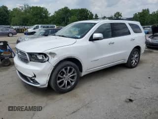 ✅ 2017 Dodge Durango Citadel Anodized Platinum • VIN: 1C4RDJEGXHC691989 • Лот: 63077435. Опубликован ранее на Copart с пробегом 128 019 миль. Бесплатный доступ к архиву аукционных продаж из США и подробный отчёт об истории автомобиля на DreamBid. Изображение 1.