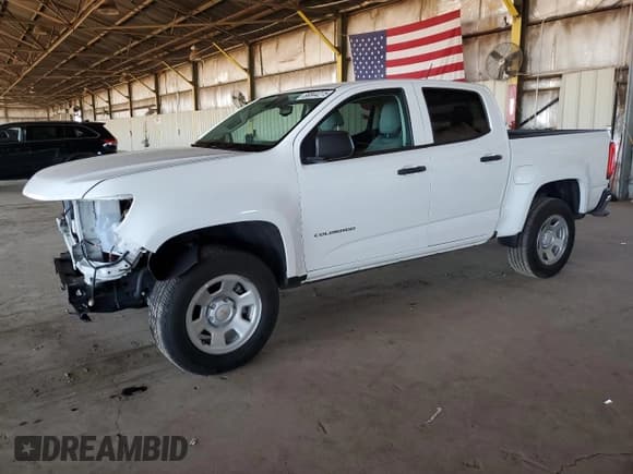 ✅ 2022 Chevrolet Colorado 2WD Work Truck • VIN: 1GCGSBEA9N1324037 • Lot: 86844275. Listed on Copart with 35,708 mi. Free auction sales archive from the USA and detailed vehicle history report at DreamBid. Image 1.