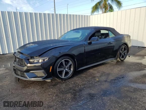 ✅ 2024 Ford Mustang EcoBoost • VIN: 1FAGP8UH1R5132571 • Лот: 71448065. Опубликован ранее на Copart с пробегом 32 523 миль. Бесплатный доступ к архиву аукционных продаж из США и подробный отчёт об истории автомобиля на DreamBid. Изображение 1.