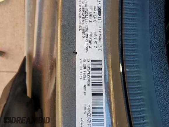 ✅ 2013 Dodge Avenger SE • VIN: 1C3CDZAB3DN725689 • Лот: 87201354. Опубликован ранее на Copart с пробегом 152 255 миль. Бесплатный доступ к архиву аукционных продаж из США и подробный отчёт об истории автомобиля на DreamBid. Изображение 12.