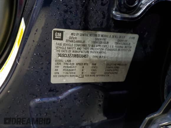 2008 Saturn VUE XR z VIN 3GSCL53708S630457, wystawiony jako Copart lot #82240754 z przebiegiem 101 301 mil mil oraz Szkoda całkowita • Salvage title. Historia ofert i sprzedaży dostępna na DreamBid. Obrazek 13.