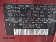 ✅ 2009 Hyundai Elantra GLS • VIN: KMHDU46D69U756697 • Lot: 43582542. Listed on IAAI with 55,909 mi. Free auction sales archive from the USA and detailed vehicle history report at DreamBid. Image 9.