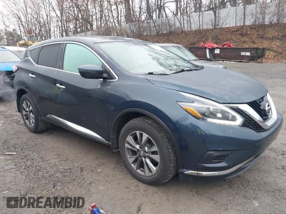 ✅ 2018 Nissan Murano SV • VIN: 5N1AZ2MH6JN151169 • Lot: 43710414. Listed on IAAI with 50,853 mi. Free auction sales archive from the USA and detailed vehicle history report at DreamBid. Image 1.