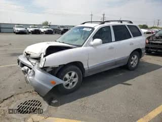 2005 Hyundai Santa Fe GLS with VIN KM8SC13E25U884385, listed as a Copart auction lot 71255135 with 162,945 mi miles and Salvage title. Bid and sale history available at DreamBid. Image 1.