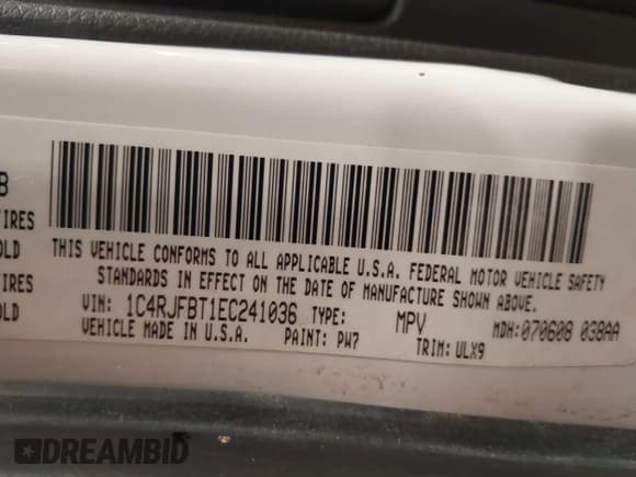 ✅ 2014 Jeep Grand Cherokee Limited • VIN: 1C4RJFBT1EC241036 • Lot: 42179136. Listed on IAAI with 148,968 mi. Free auction sales archive from the USA and detailed vehicle history report at DreamBid. Image 9.