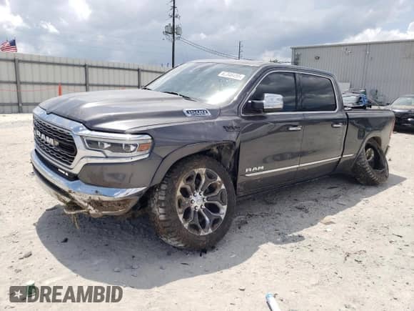 2019 Ram 1500 Limited z VIN 1C6SRFPT7KN690585, wystawiony jako Copart lot #62346455 z przebiegiem 80 049 mil mil oraz Szkoda całkowita • Salvage title. Historia ofert i sprzedaży dostępna na DreamBid. Obrazek 1.