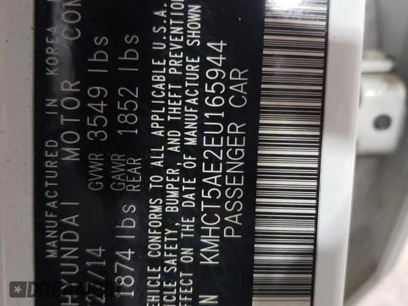 ✅ 2014 Hyundai Accent GS • VIN: KMHCT5AE2EU165944 • Лот: 59900433. Опубликован ранее на Copart с пробегом 129 865 миль. Бесплатный доступ к архиву аукционных продаж из США и подробный отчёт об истории автомобиля на DreamBid. Изображение 12.