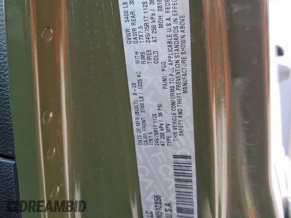 ✅ 2021 Jeep Wrangler Unlimited Sport S • VIN: 1C4HJXDN7MW512856 • Lot: 93540985. Wystawiony na Copart z przebiegiem 97 768 mil. Bezpłatny archiwum sprzedaży aukcyjnych z USA i szczegółowy raport historii pojazdu na DreamBid. Zdjęcie 12.