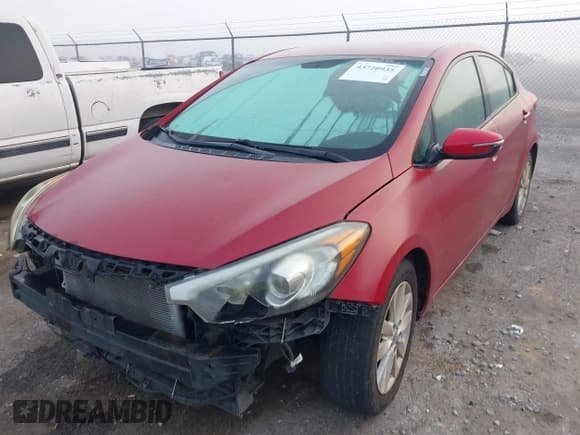 ✅ 2014 Kia Forte LX • VIN: KNAFX4A67E5137430 • Lot: 43720935. Listed on IAAI with 134,639 mi. Free auction sales archive from the USA and detailed vehicle history report at DreamBid. Image 2.