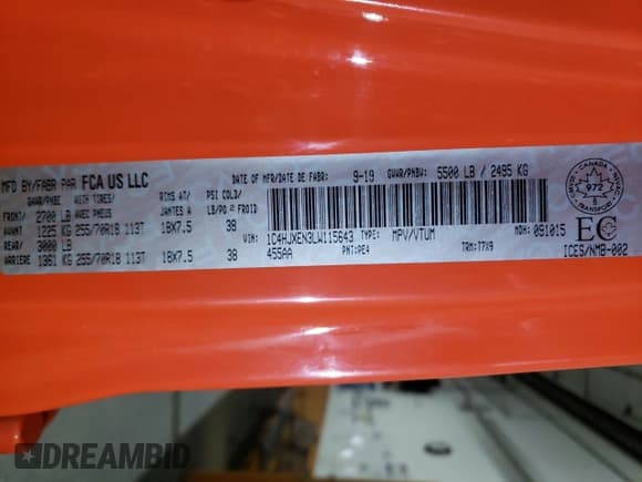 ✅ 2020 Jeep Wrangler Unlimited Sahara • VIN: 1C4HJXEN3LW115643 • Lot: 52871985. Listed on Copart with 76,287 mi. Free auction sales archive from the USA and detailed vehicle history report at DreamBid. Image 13.