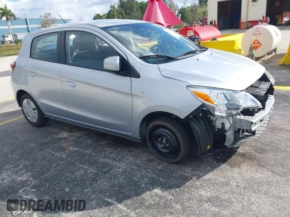✅ 2024 Mitsubishi Mirage ES • VIN: ML32AUHJ1RH020480 • Lot: 43813042. Wystawiony na IAAI z przebiegiem 16 335 mil. Bezpłatny archiwum sprzedaży aukcyjnych z USA i szczegółowy raport historii pojazdu na DreamBid. Zdjęcie 1.