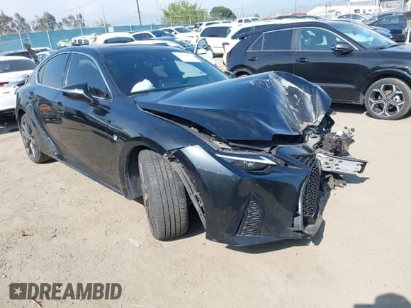 ✅ 2022 Lexus IS 350 F Sport • VIN: JTHGZ1B24N5052989 • Lot: 42173656. Listed on IAAI with 41,488 mi. Free auction sales archive from the USA and detailed vehicle history report at DreamBid. Image 1.
