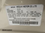 ✅ 2000 Nissan Maxima GXE • VIN: JN1CA31A0YT021835 • Лот: 43658666. Опубликован ранее на IAAI с пробегом 210 187 миль. Бесплатный доступ к архиву аукционных продаж из США и подробный отчёт об истории автомобиля на DreamBid. Изображение 9.