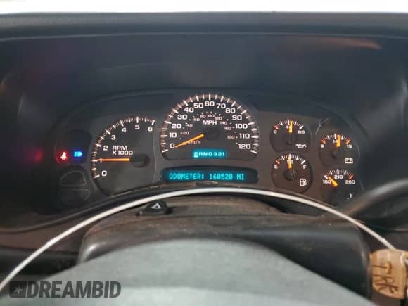 2004 Chevrolet Silverado 1500 LS with VIN 1GCEC14V04Z155903, listed as a Copart auction lot 85713755 with 160,520 mi miles and Salvage title. Bid and sale history available at DreamBid. Image 9.