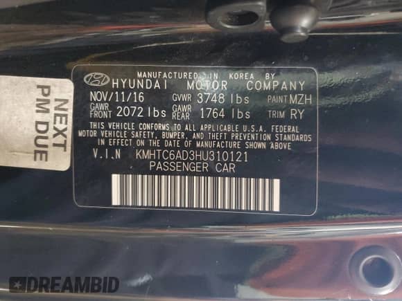 ✅ 2017 Hyundai Veloster Value Edition • VIN: KMHTC6AD3HU310121 • Лот: 84523455. Опубликован ранее на Copart с пробегом 87 258 миль. Бесплатный доступ к архиву аукционных продаж из США и подробный отчёт об истории автомобиля на DreamBid. Изображение 13.