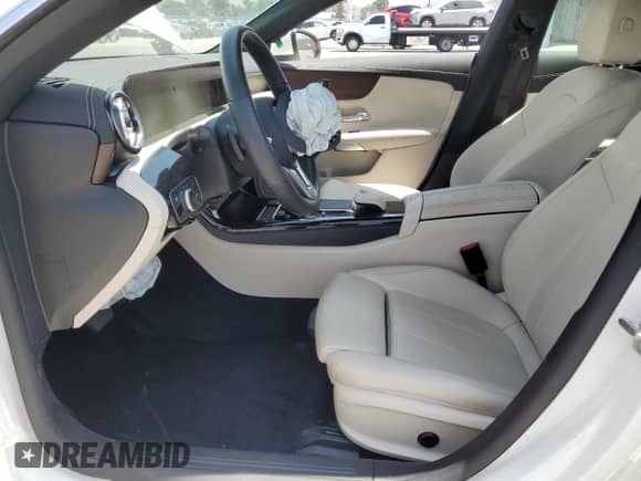 2023 Mercedes-Benz CLA 250 with VIN W1K5J4GB9PN398779, listed as a Copart auction lot 59777935 with 13,114 mi miles and Salvage title. Bid and sale history available at DreamBid. Image 7.