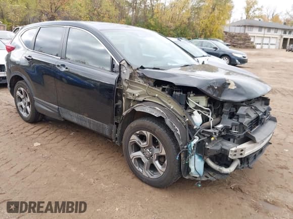 ✅ 2019 Honda CR-V EX • VIN: 5J6RW2H50KL005566 • Lot: 43514239. Listed on IAAI with 75,114 mi. Free auction sales archive from the USA and detailed vehicle history report at DreamBid. Image 1.