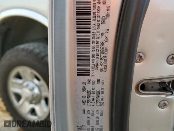 ✅ 2017 Ram 2500 SLT • VIN: 3C6TR5DT1HG676881 • Lot: 79468304. Listed on Copart with 162,487 mi. Free auction sales archive from the USA and detailed vehicle history report at DreamBid. Image 15.