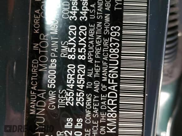 2022 Hyundai Ioniq 5 Limited z VIN KM8KRDAF6NU083793, wystawiony jako Copart lot #38691144 z przebiegiem 20 586 mil mil oraz . Historia ofert i sprzedaży dostępna na DreamBid. Obrazek 15.