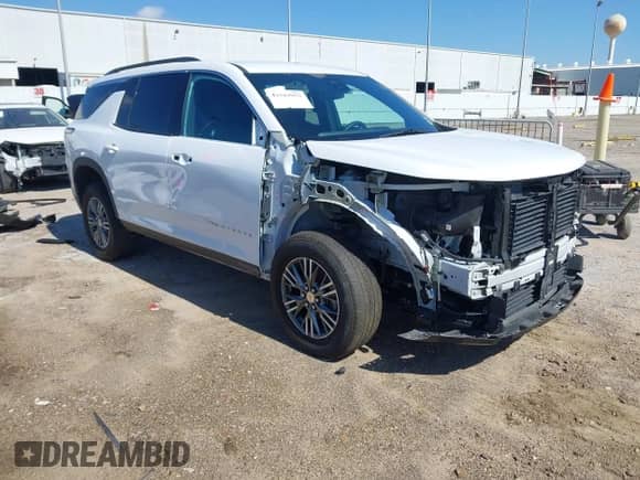 2024 Chevrolet Traverse AWD LT z VIN 1GNEVGKS5RJ180881, wystawiony jako IAAI lot #43543953 z przebiegiem Nie podano mil oraz . Historia ofert i sprzedaży dostępna na DreamBid. Obrazek 1.