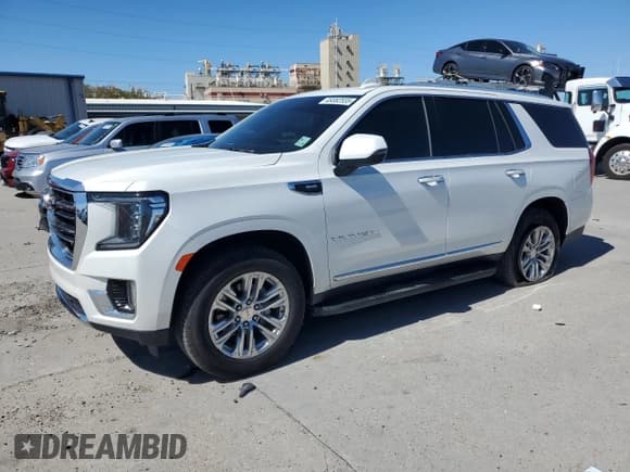 ✅ 2022 GMC Yukon SLT • VIN: 1GKS1BKD7NR227100 • Lot: 49382535. Listed on Copart with 43,638 mi. Free auction sales archive from the USA and detailed vehicle history report at DreamBid. Image 1.