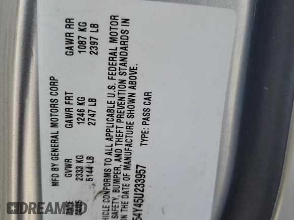 ✅ 2005 Cadillac DeVille • VIN: 1G6KD54Y45U233957 • Lot: 69169463. Listed on Copart with 141,675 mi. Free auction sales archive from the USA and detailed vehicle history report at DreamBid. Image 12.