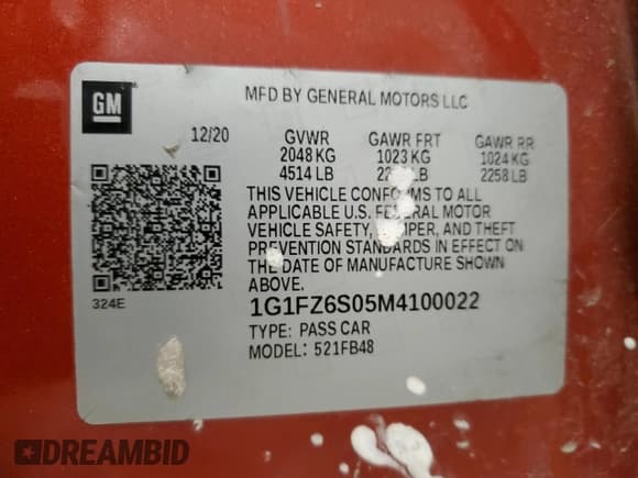 ✅ 2021 Chevrolet Bolt EV Premier • VIN: 1G1FZ6S05M4100022 • Lot: 44003045. Wystawiony na Copart z przebiegiem 43 764 mil. Bezpłatny archiwum sprzedaży aukcyjnych z USA i szczegółowy raport historii pojazdu na DreamBid. Zdjęcie 13.