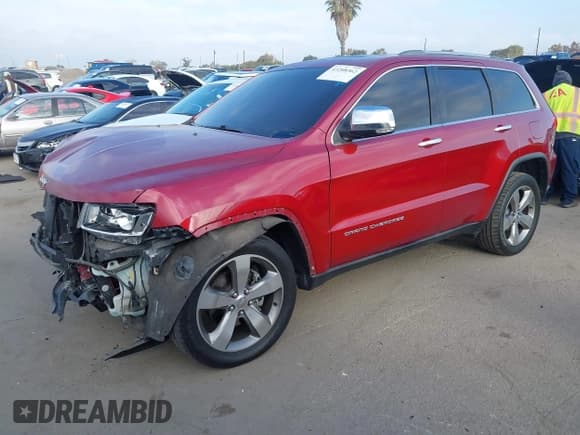 ✅ 2014 Jeep Grand Cherokee Limited • VIN: 1C4RJEBGXEC221641 • Lot: 43208362. Listed on IAAI with 155,657 mi. Free auction sales archive from the USA and detailed vehicle history report at DreamBid. Image 18.
