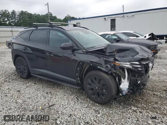 2022 Hyundai Tucson XRT with VIN KM8JF3AE2NU160391, listed as a Copart auction lot 65269815 with 75,673 mi miles and Salvage title. Bid and sale history available at DreamBid. Image 4.