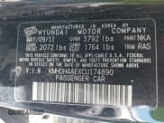 ✅ 2012 Hyundai Elantra Limited • VIN: KMHDH4AEXCU174890 • Lot: 42788457. Listed on IAAI with 154,352 mi. Free auction sales archive from the USA and detailed vehicle history report at DreamBid. Image 9.