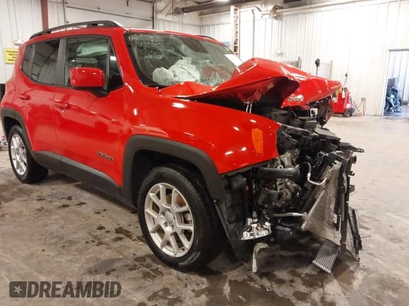 ✅ 2020 Jeep Renegade Latitude • VIN: ZACNJABB3LPL31402 • Lot: 43453707. Listed on IAAI with 52,729 mi. Free auction sales archive from the USA and detailed vehicle history report at DreamBid. Image 1.