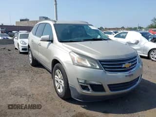 2014 Chevrolet Traverse LT z VIN 1GNKRHKD6EJ372920, wystawiony jako IAAI lot #42973879 z przebiegiem 199 818 mil mil oraz . Historia ofert i sprzedaży dostępna na DreamBid. Obrazek 1.