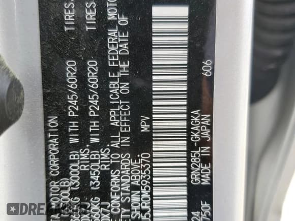 ✅ 2021 Toyota 4Runner Limited • VIN: JTEKU5JR0M5935370 • Лот: 49812375. Опубликован ранее на Copart с пробегом 50 851 миль. Бесплатный доступ к архиву аукционных продаж из США и подробный отчёт об истории автомобиля на DreamBid. Изображение 16.