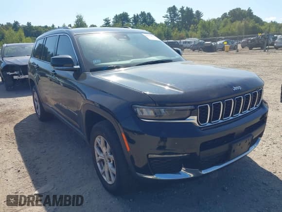 ✅ 2021 Jeep Grand Cherokee Limited • VIN: 1C4RJKBG6M8124940 • Lot: 43170771. Listed on IAAI with 61,928 mi. Free auction sales archive from the USA and detailed vehicle history report at DreamBid. Image 1.