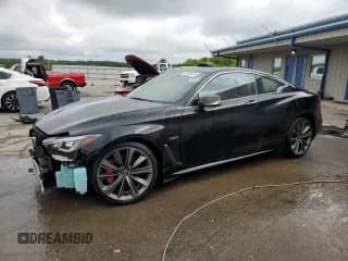 ✅ 2018 Infiniti Q60 Red Sport 400 • VIN: JN1FV7EL6JM630836 • Лот: 56520975. Опубликован ранее на Copart с пробегом 62 883 миль. Бесплатный доступ к архиву аукционных продаж из США и подробный отчёт об истории автомобиля на DreamBid. Изображение 1.