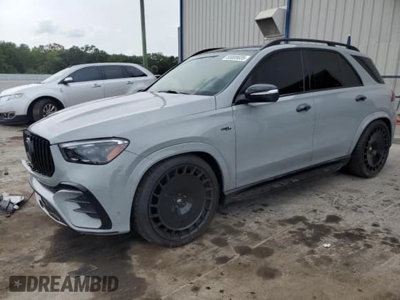 ✅ 2024 Mercedes-Benz GLE 53 AMG • VIN: 4JGFB6BB5RB008369 • Lot: 55889035. Wystawiony na Copart z przebiegiem 28 472 mil. Bezpłatny archiwum sprzedaży aukcyjnych z USA i szczegółowy raport historii pojazdu na DreamBid. Zdjęcie 1.