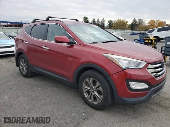 2014 Hyundai Santa Fe with VIN 5XYZUDLB0EG151762, listed as a Copart auction lot 91348525 with 135,823 mi miles and Salvage title. Bid and sale history available at DreamBid. Image 4.